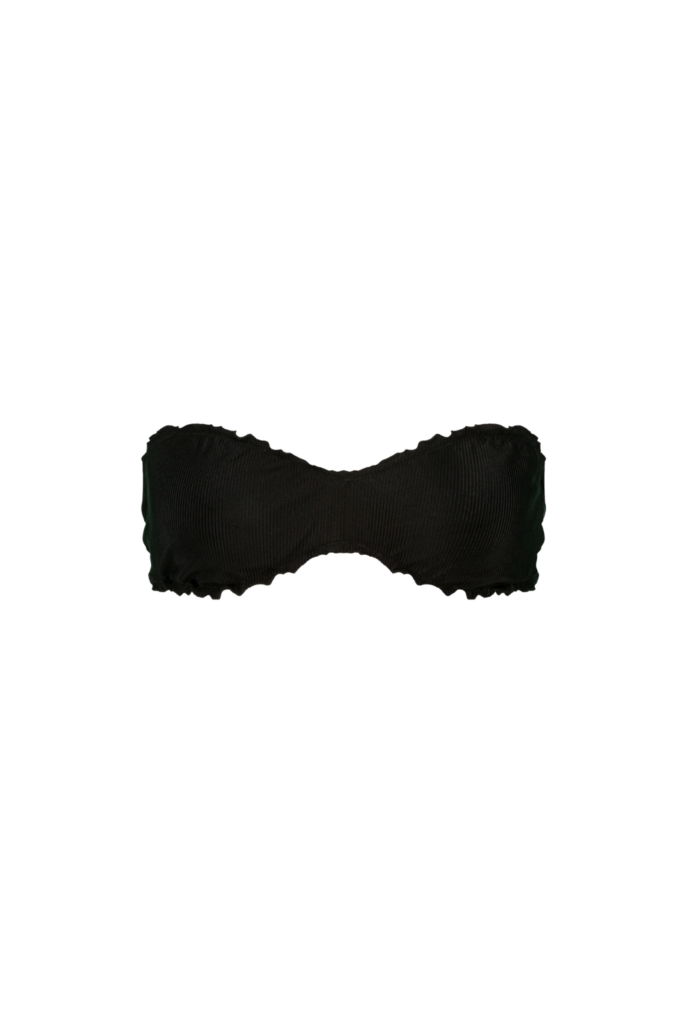 Bandeau noir plissé en recyclé - berry