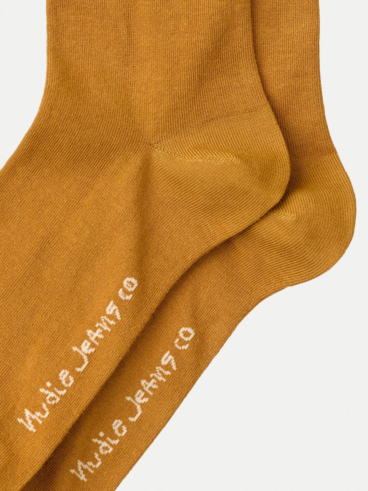 Chaussettes hautes moutardes en coton bio - olsson thermos khaki