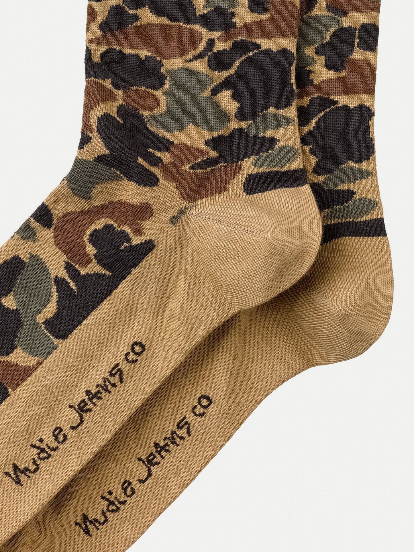 Chaussettes hautes motif camo en coton bio - Olsson