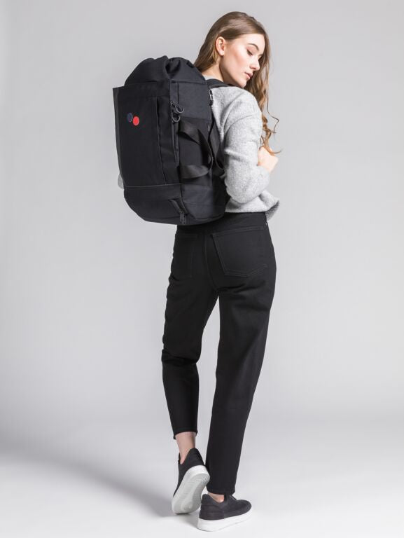 Sac à dos noir en plastique recyclé - Blok Medium Licorice black