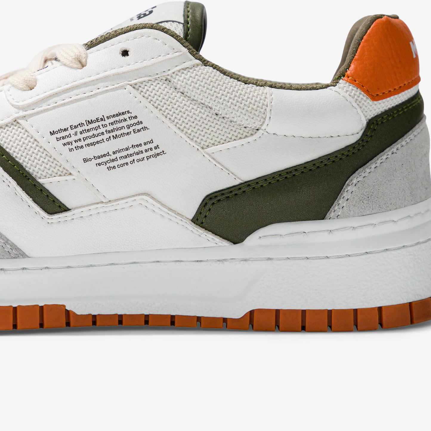 Baskets vegan en matière végétale | vert et orange "gen2 orange x cactus"