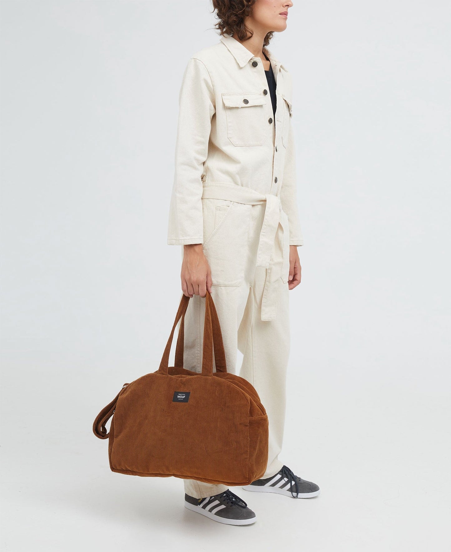 Sac de voyage en coton bio | Caramel "weekend bag caramel"