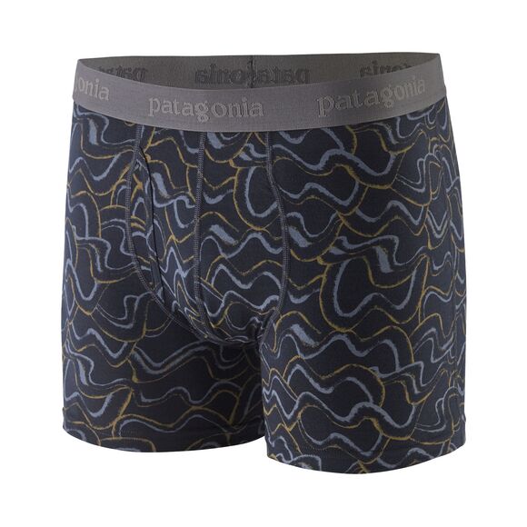 Boxer en tencel | marine "m's essential boxer briefs 3 in. small currents pitch blue"