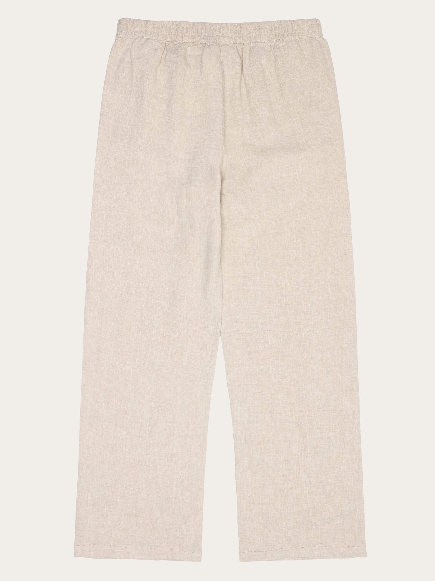 Pantalon ample en lin bio | écru "Posey wide mid-rise linen pants light feather gray"
