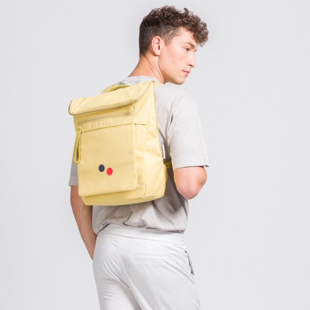 Sac à dos jaune recyclé - klak
