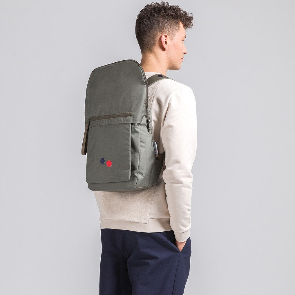 Sac à dos vert kaki recyclé - Klak