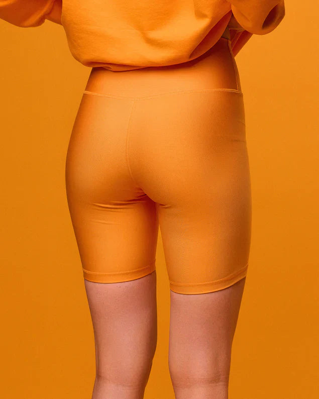 Short biker en recyclé | vert "active bike shorts pine green"