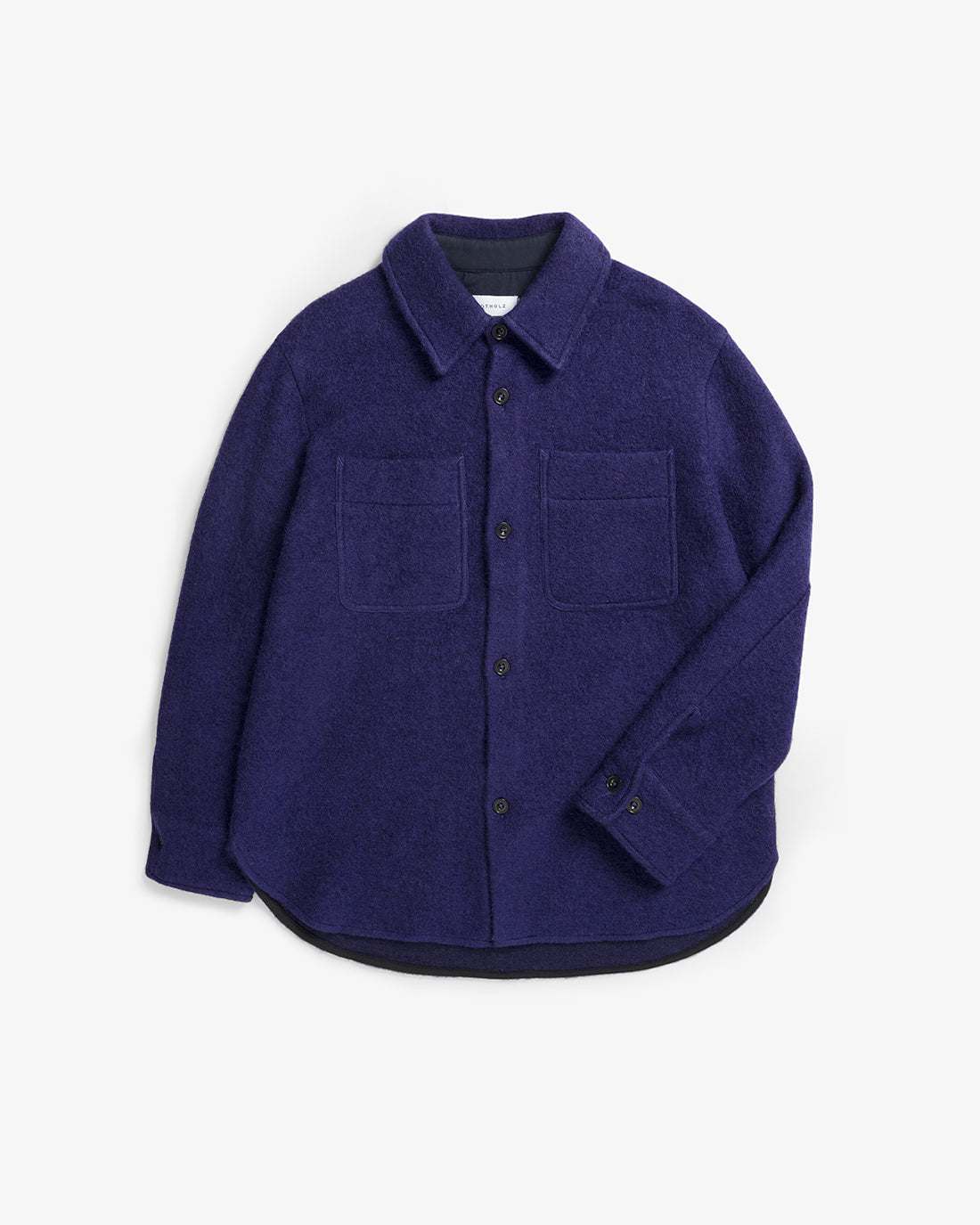 Surchemise en laine bio | violet "relaxed overshirt - deep purple"