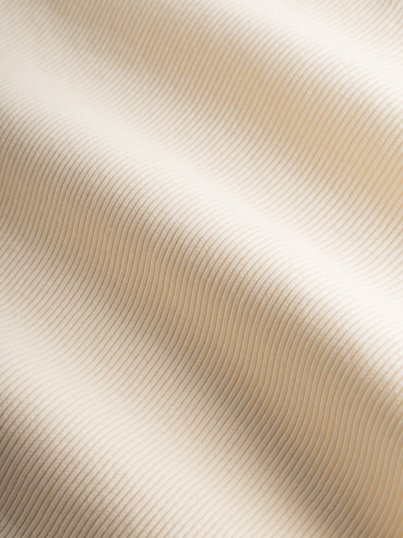 Top beige côtelé à bretelles en coton bio - rib strap top buttercream