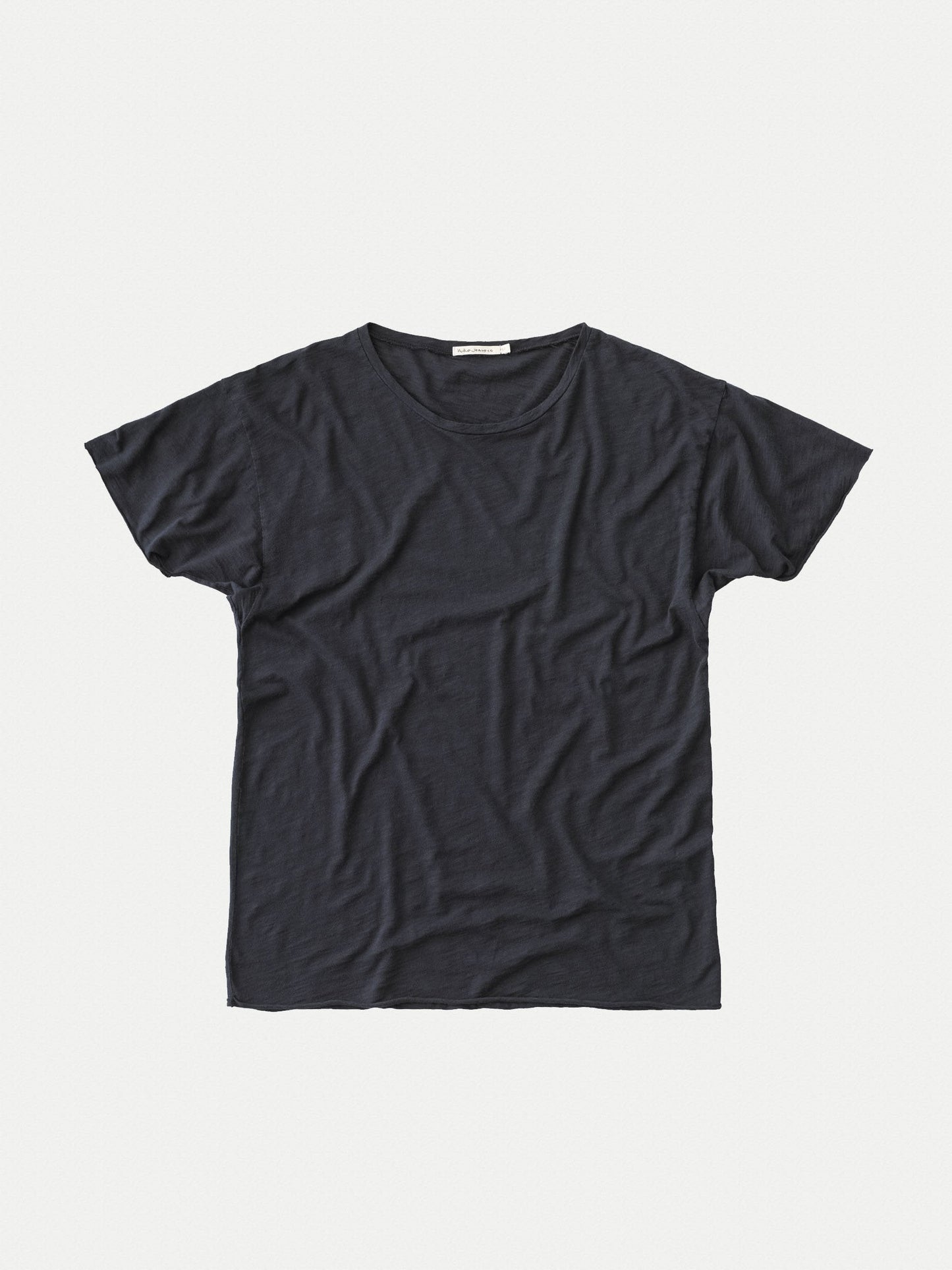 T-shirt en coton bio | marine "Roger slub navy"