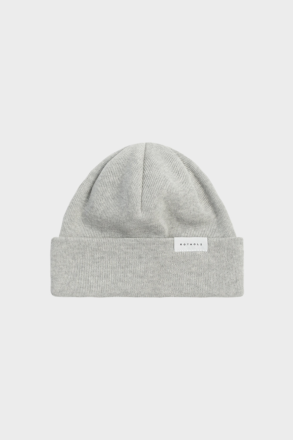 Bonnet gris marin en laine mérinos bio - short fine merino beanie grey