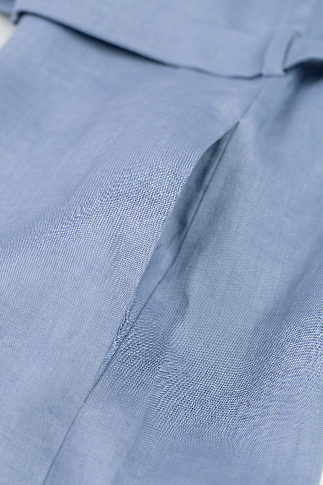 Combinaison en coton bio et lin | bleu "relaxed jumpsuit stone blue"