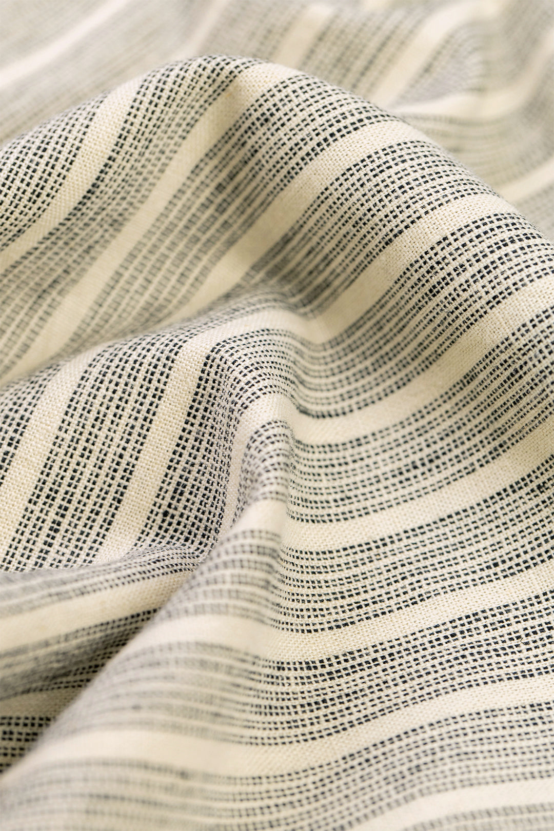 Chemise en coton bio et lin | rayé "casual shirt heavy pinstripe"