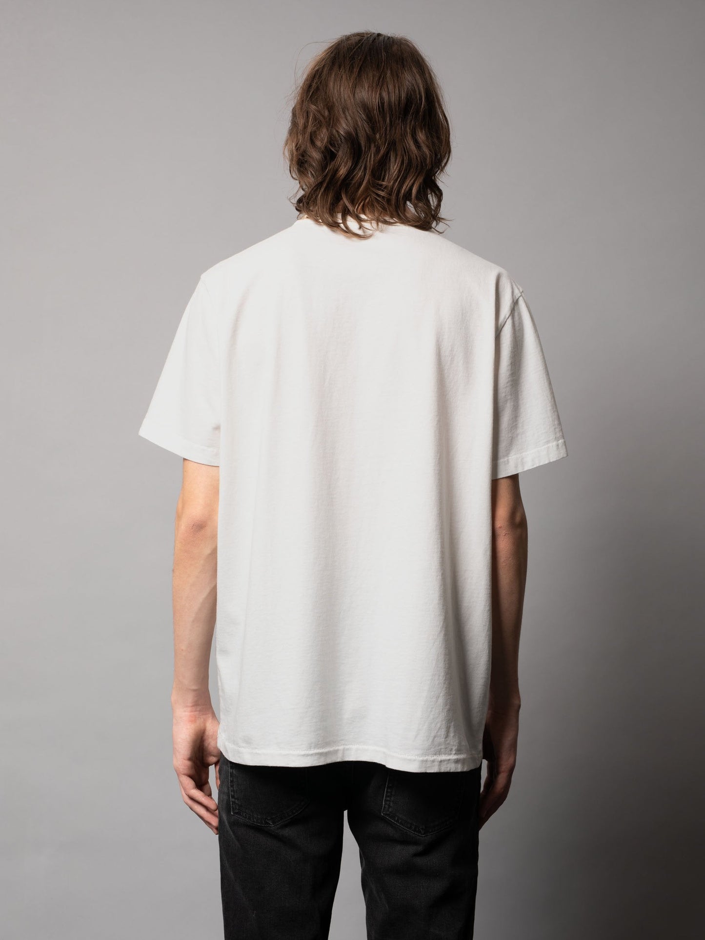 T-shirt imprimé blanc en coton bio - Roy Ghost