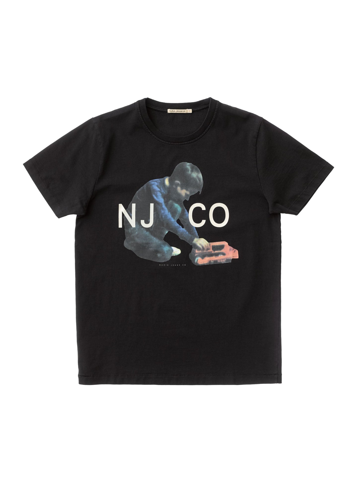T-shirt noir en coton bio - roy logo boy
