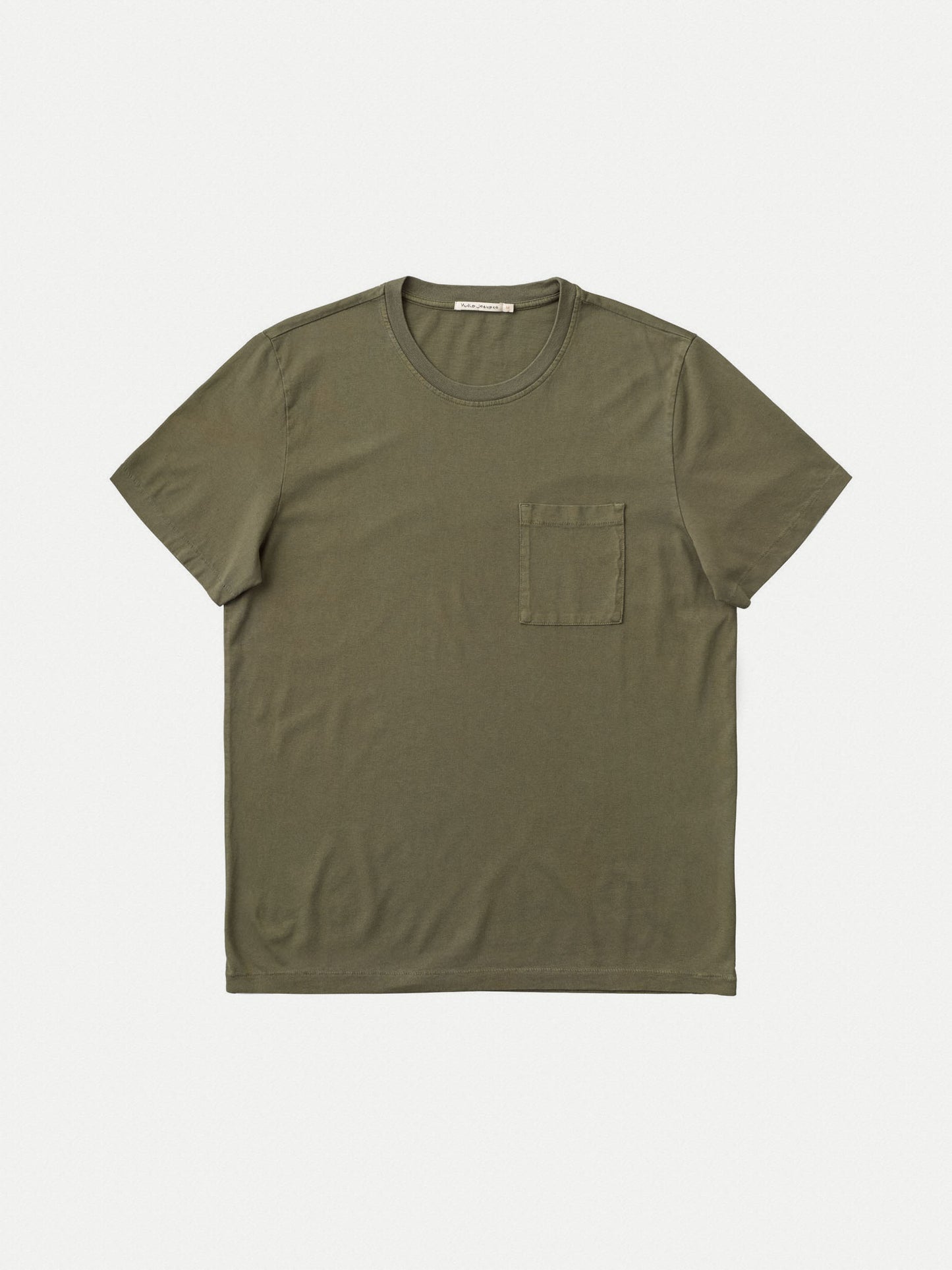 T-shirt avec poche Kaki en coton bio - Roy