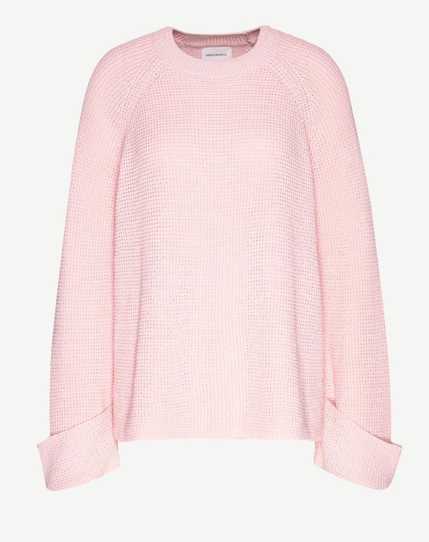 Pull en maille rose pâle en coton bio - Daliaa