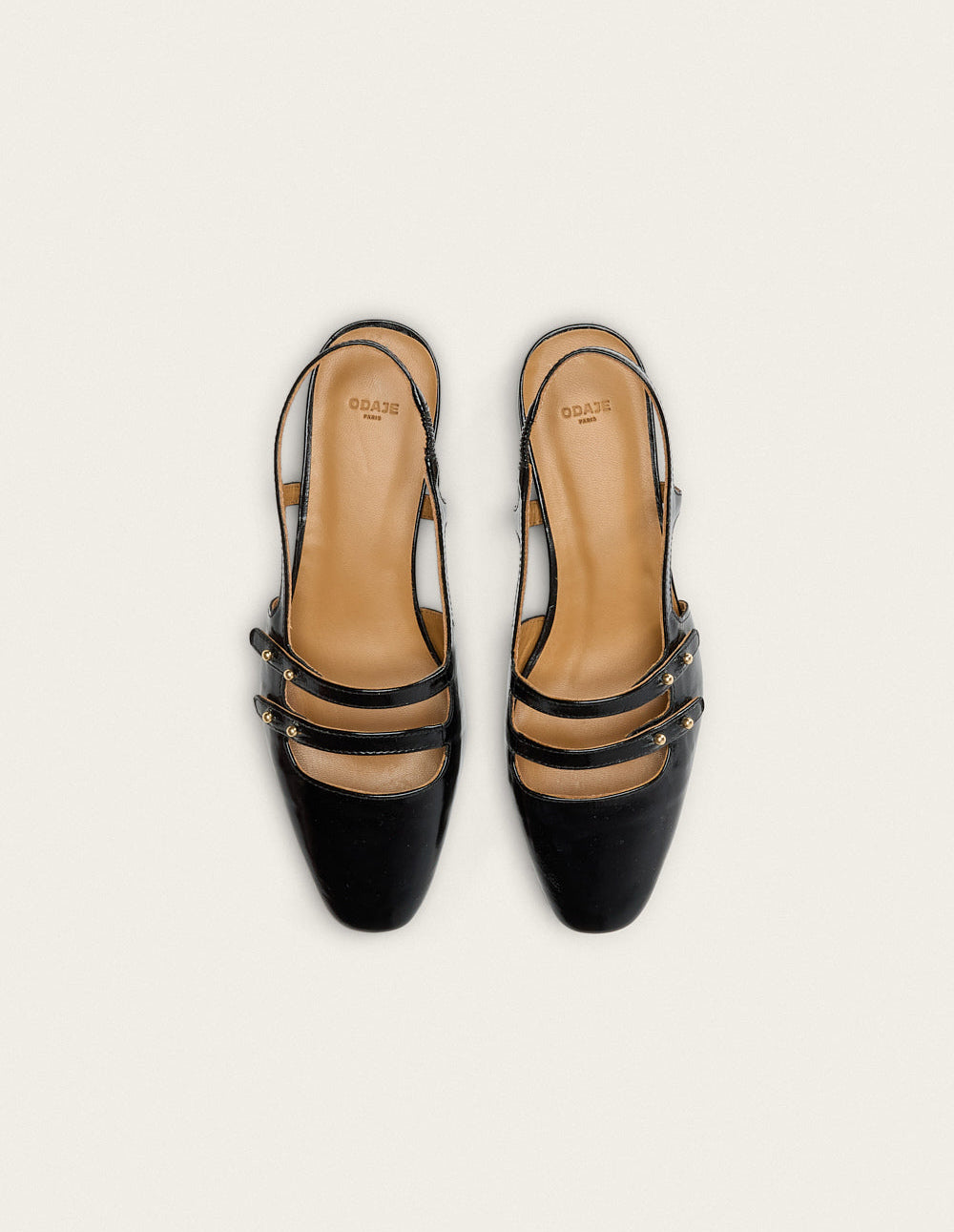 Sandales en cuir certifié | noir "soli - cuir plissé noir"