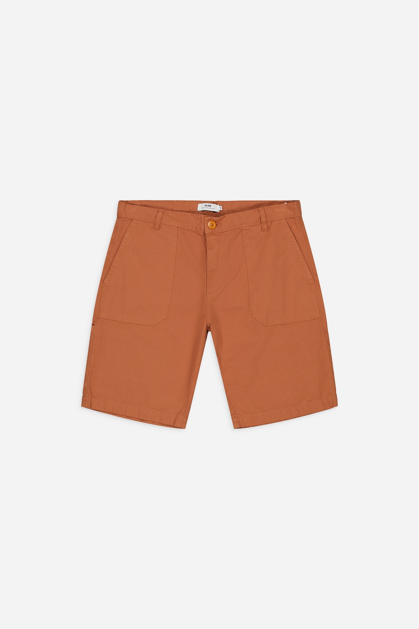 Short en coton bio | orange "gyver sienna"