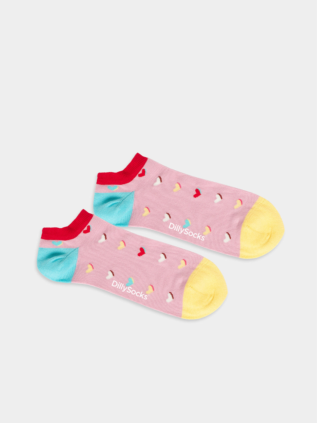 Chaussettes courtes en coton bio | multicolore "sweet heart of mine"
