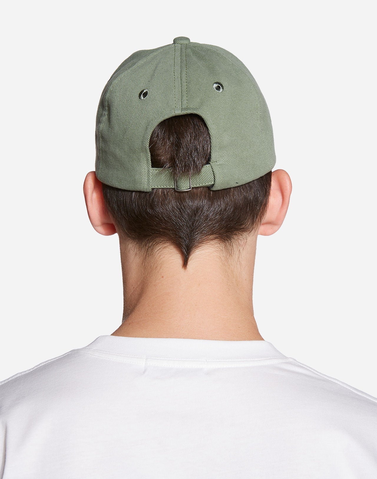 Casquette brodée en coton bio | vert "six pannel goosy"