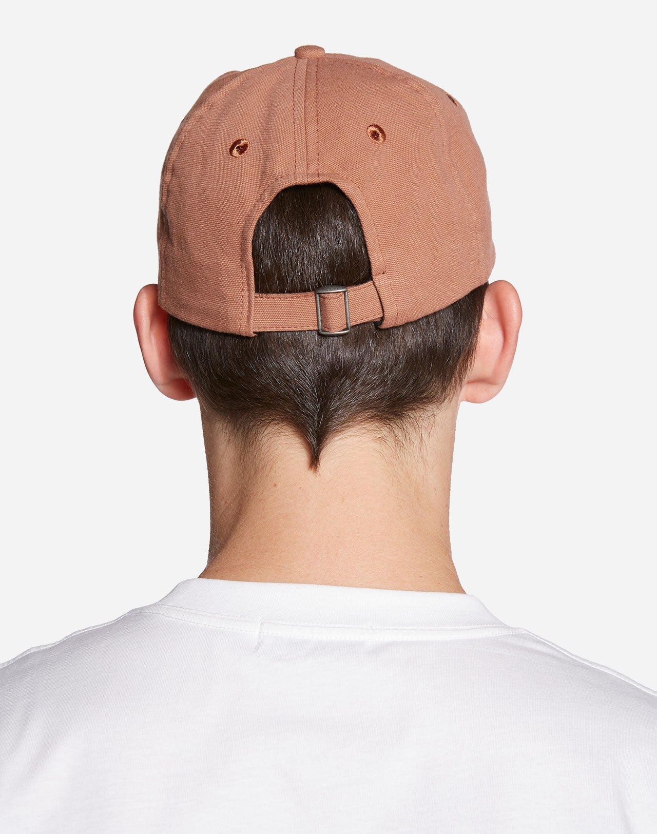 Casquette brodée en coton bio | marron "six pannel wisker"