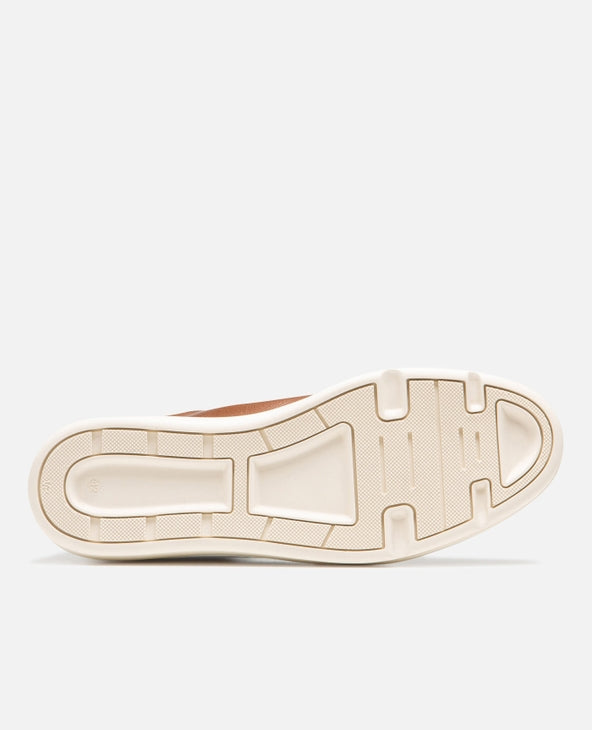 Baskets en cuir certifié | marron "snooze vgt - cognac"