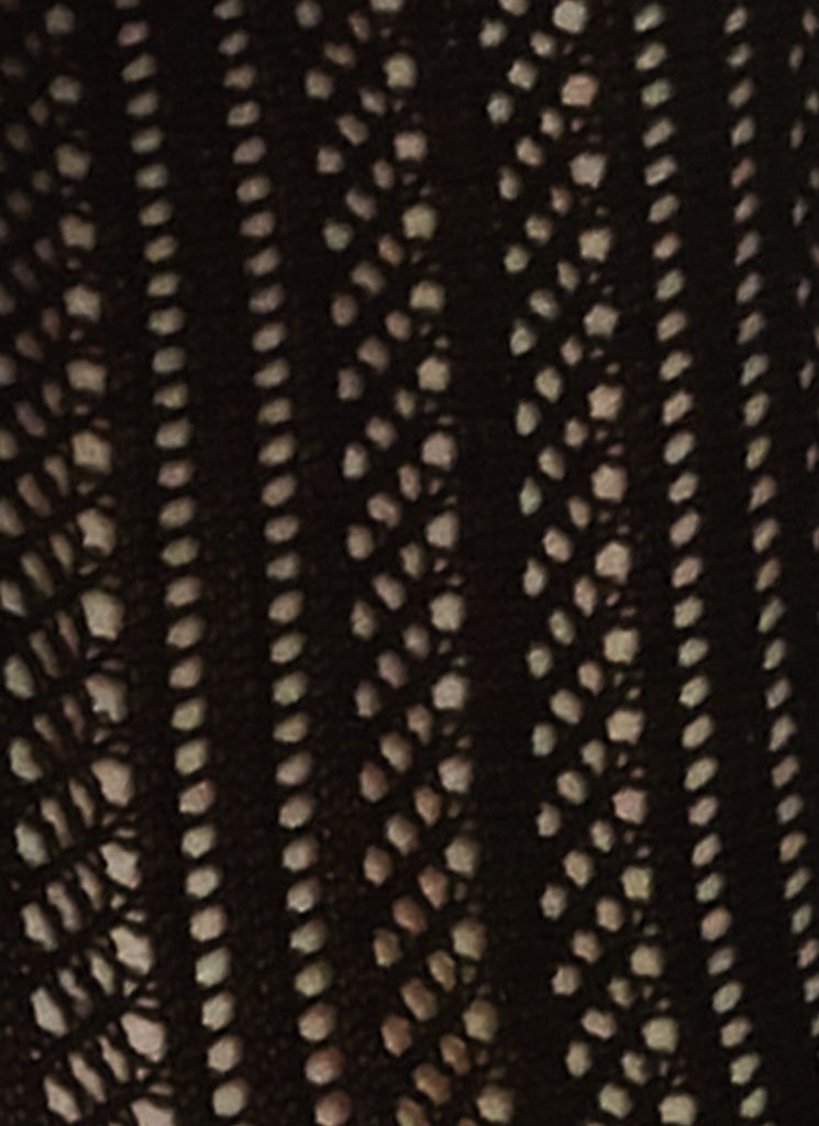 Chaussettes hautes à motifs en polyamide recyclé | noir "Klara"