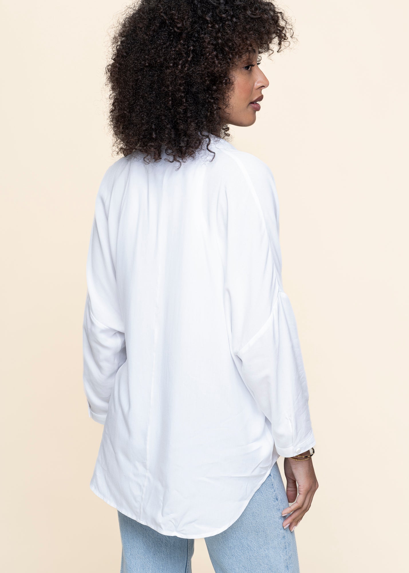 Chemise en ecovero | blanc "mattina shirt - white"