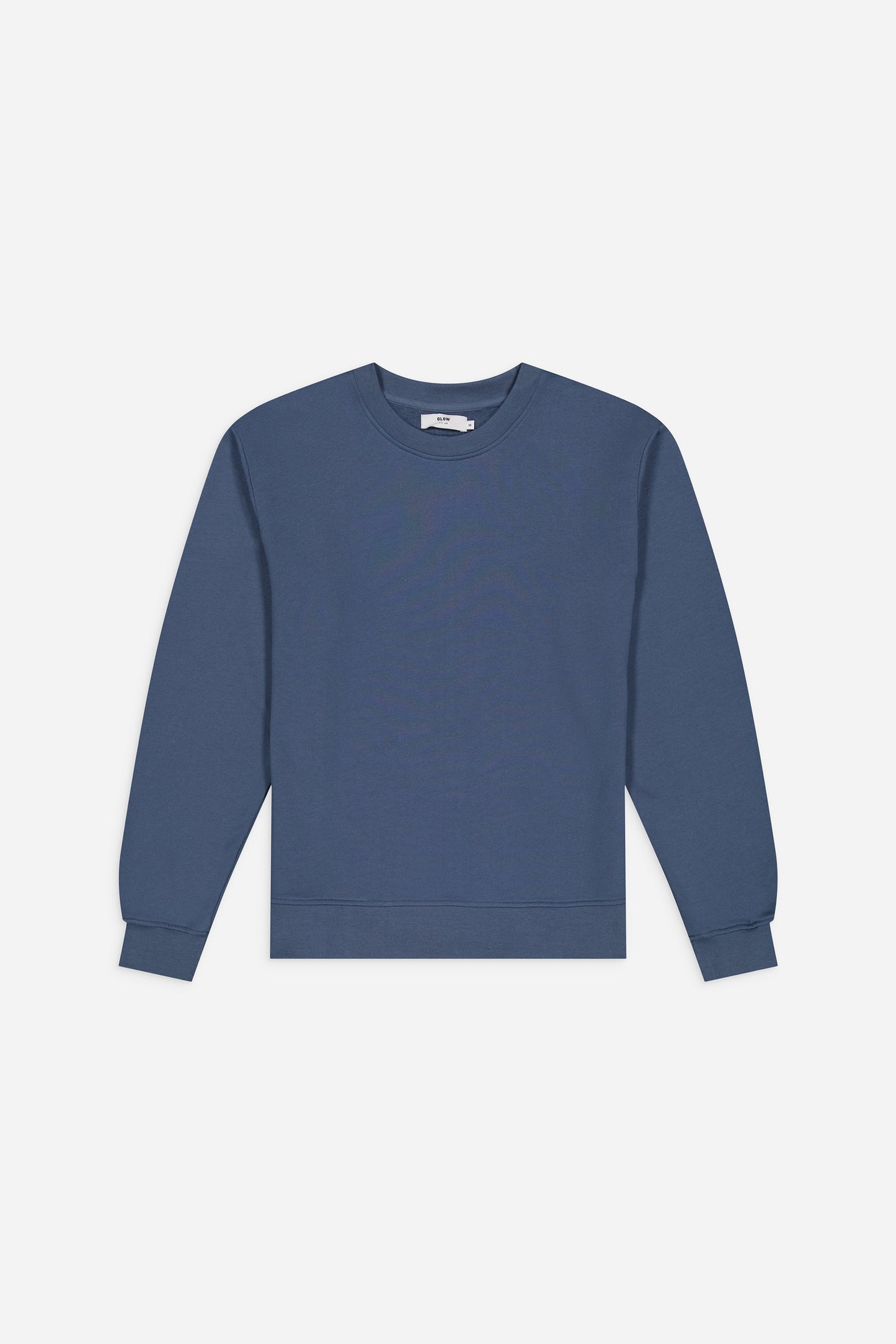 Sweat brodé en coton bio | bleu "floris cobalt blue"