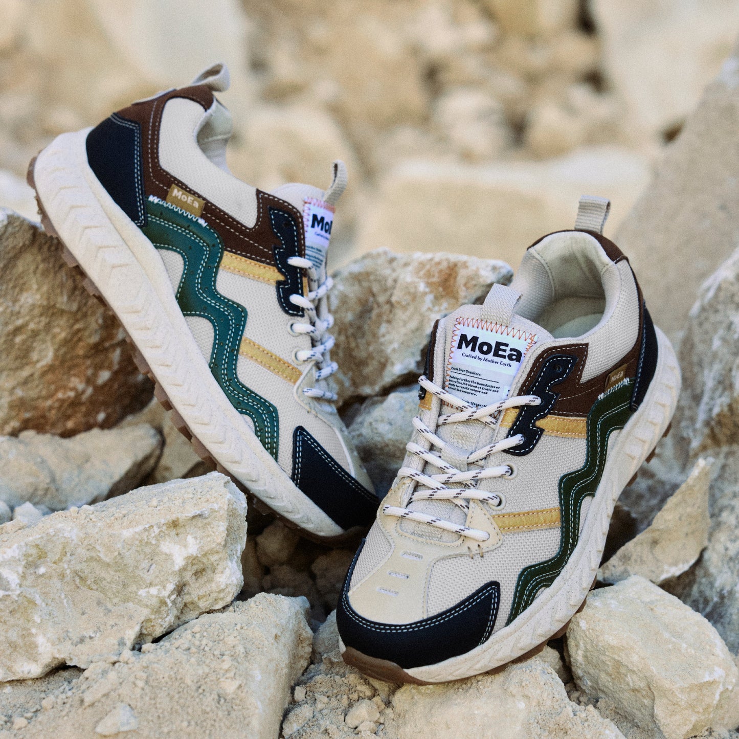 Baskets vegan | multicolore "gen7 - cactus x pineapple - green yellow"