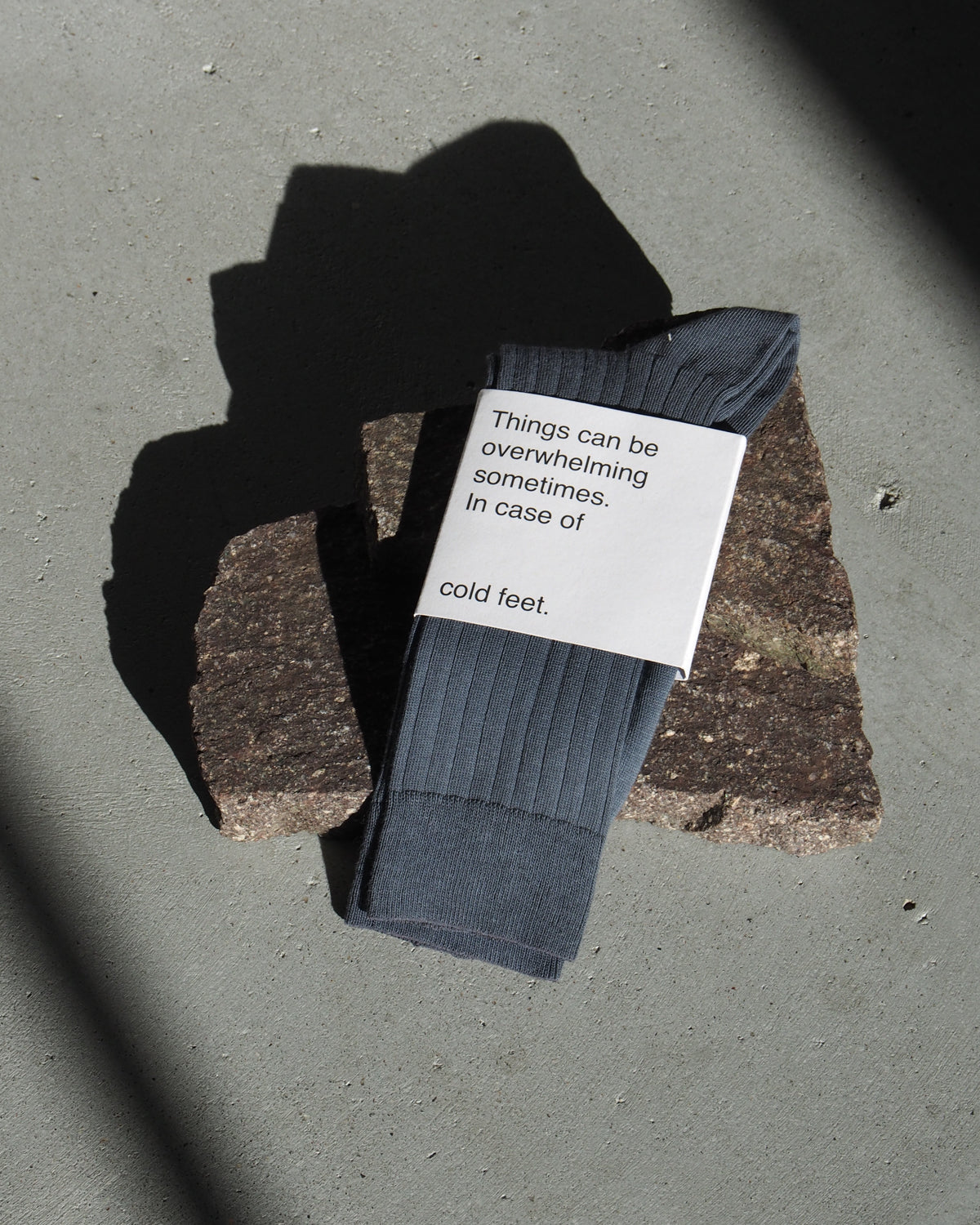 Chaussettes en coton biologique | gris "socks - turbulence"