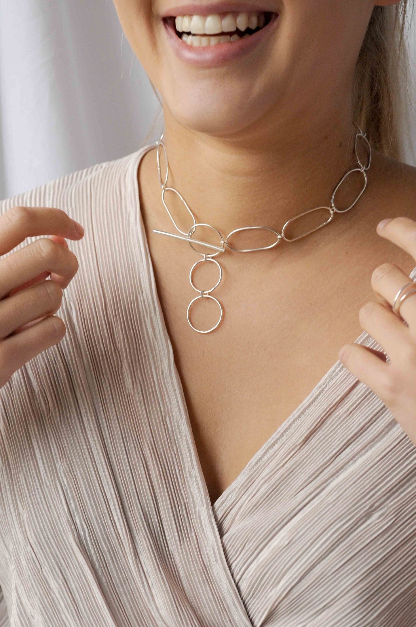 Collier en argent recyclé - Statement Link