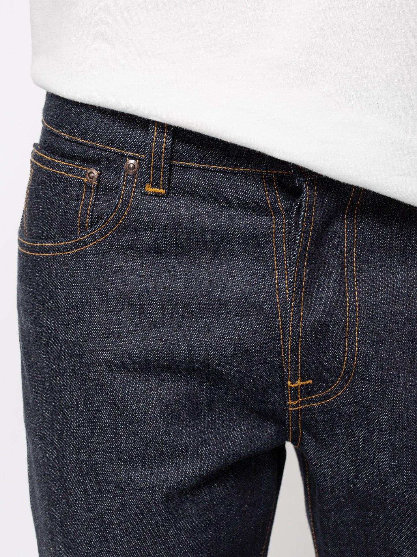 Jean fuselé brut en coton bio - steady eddie ii dry true