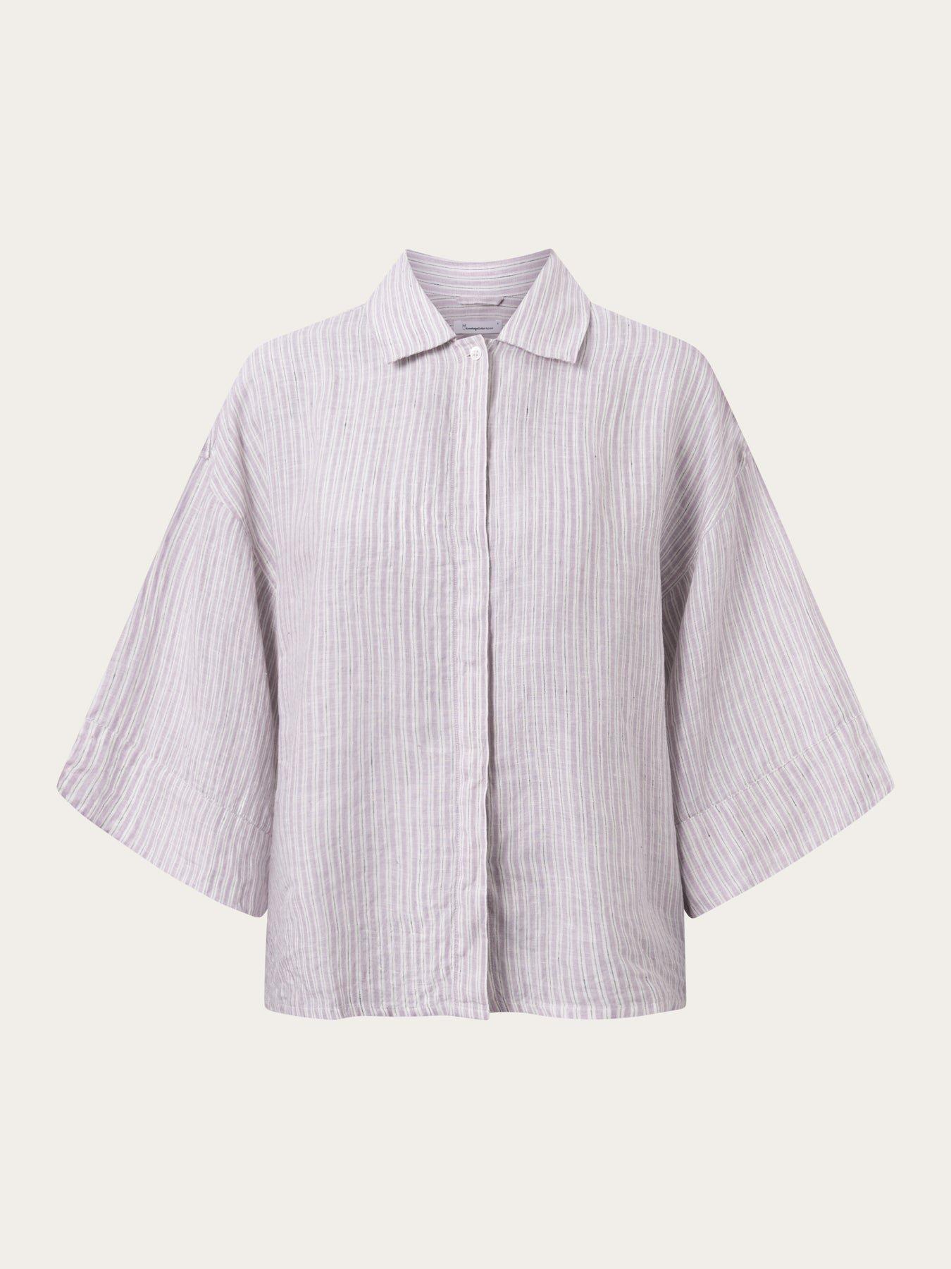 Chemiser rayé en lin bio - striped linen shirt