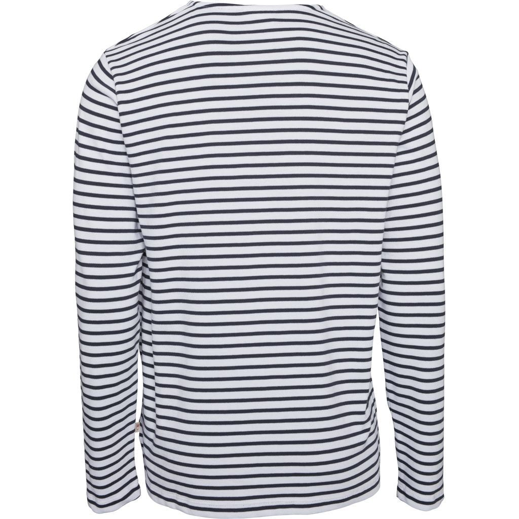 Sweat rayé marine en coton bio