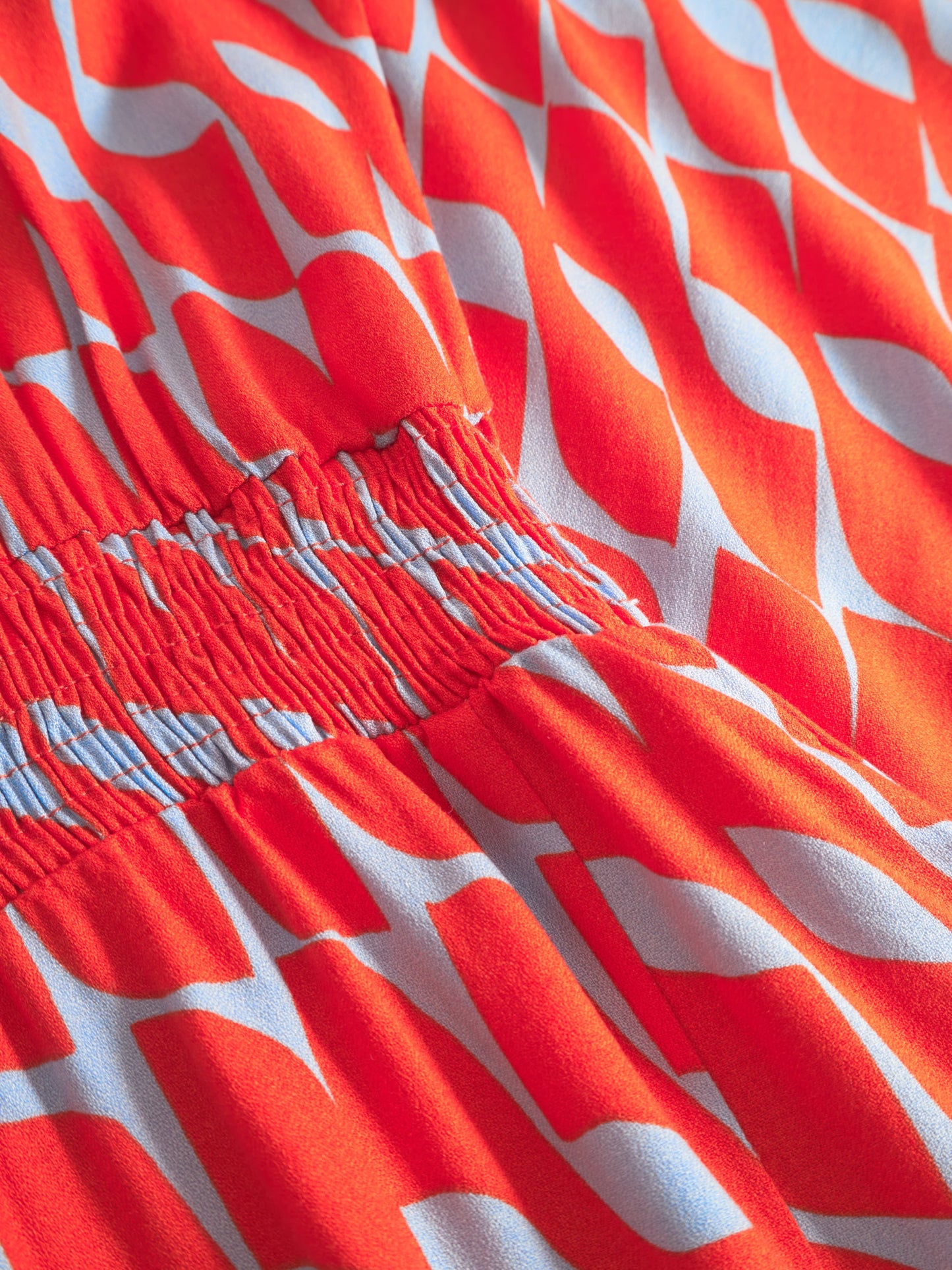Robe en ecovero | rouge "Sun is up dress - red"