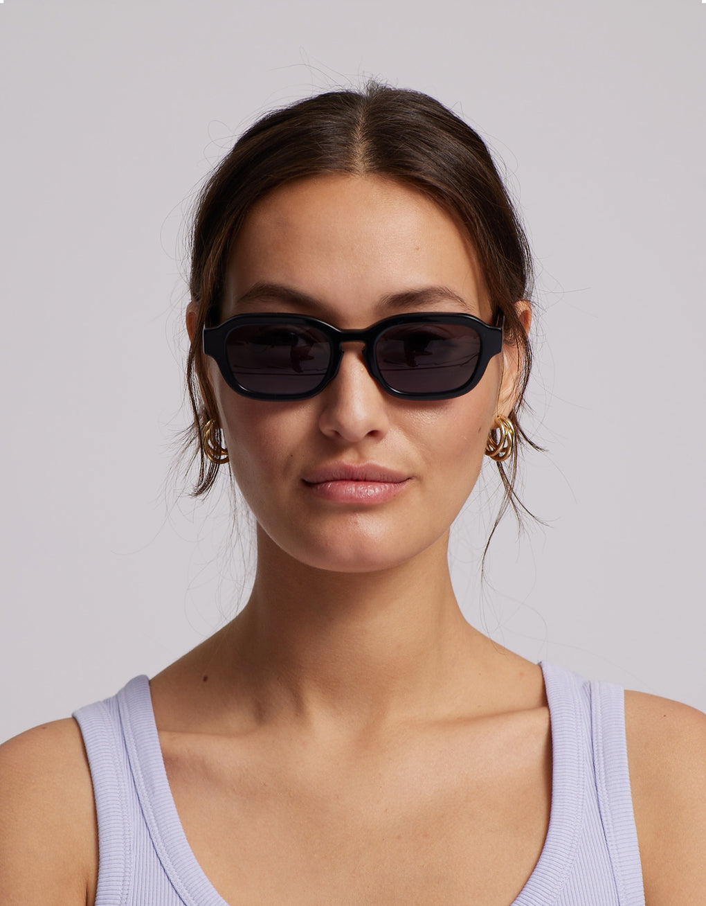 Lunettes de soleil en acetate biodegradable - 01 deep black solid black