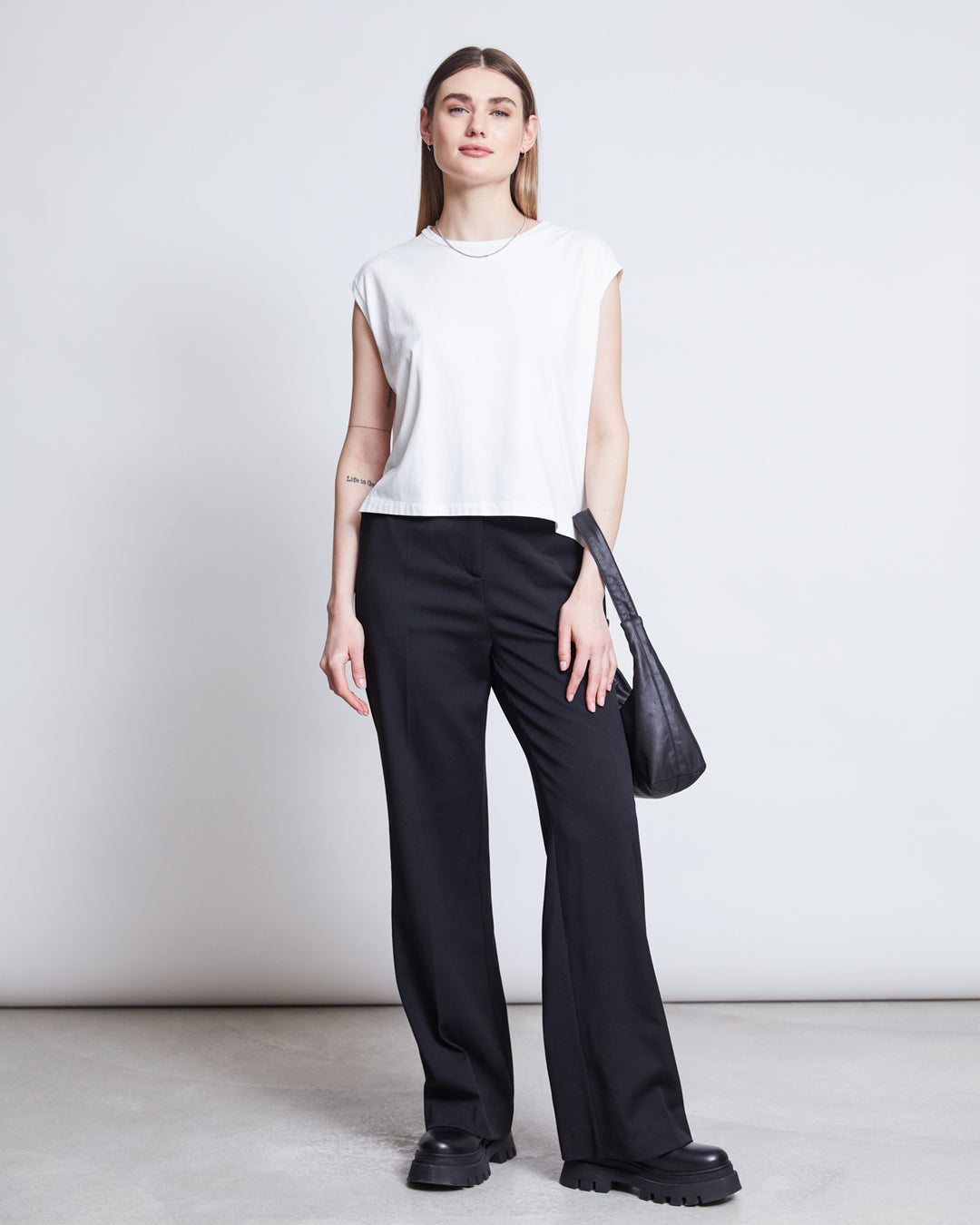 T-shirt en coton bio | Blanc "shirt ovar white"