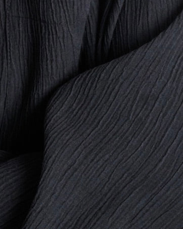 Pantalon ample texturé en tencel | noir "hava - black"