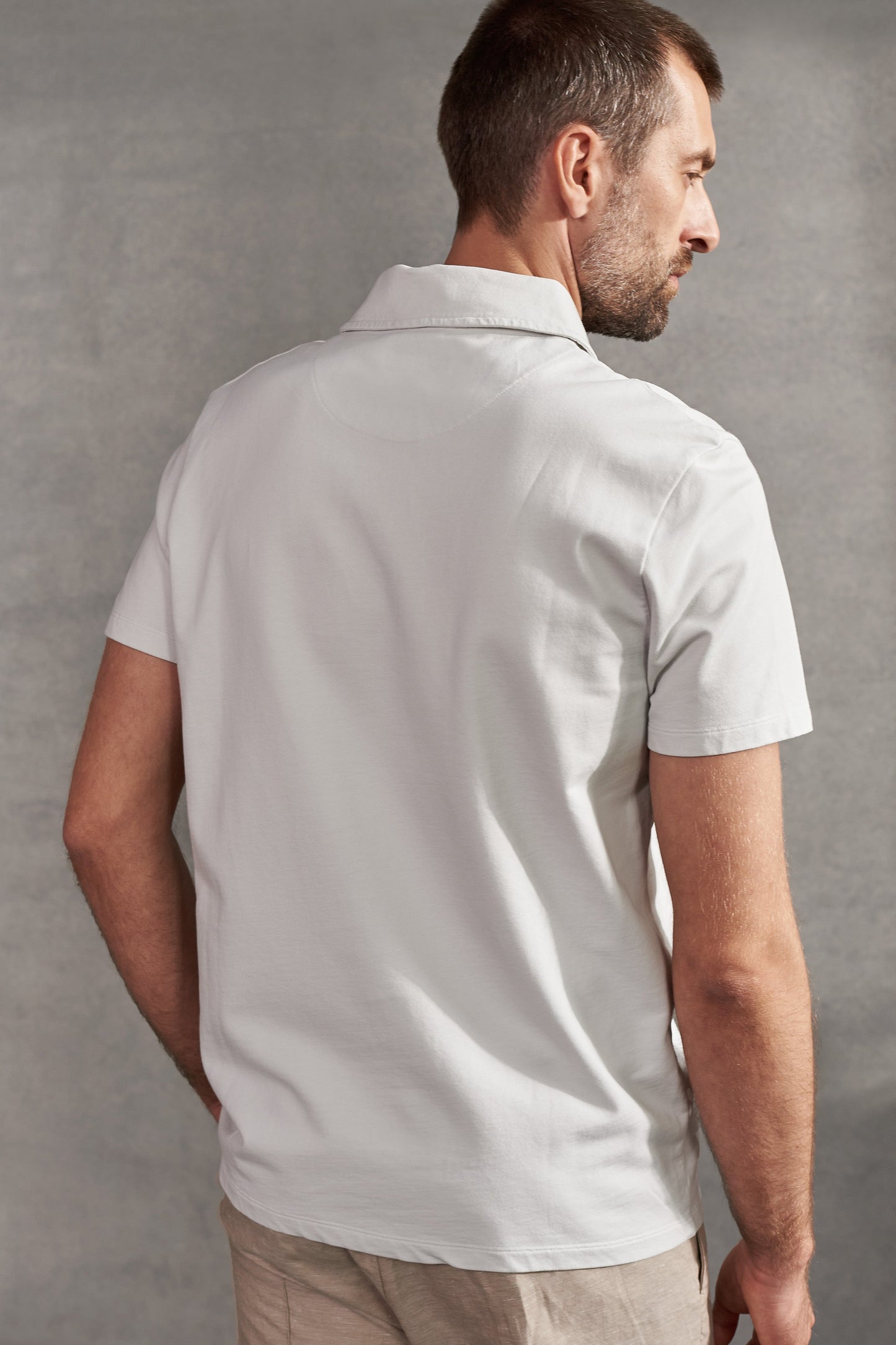 Polo en coton bio | stone grey "todd eco stone grey"