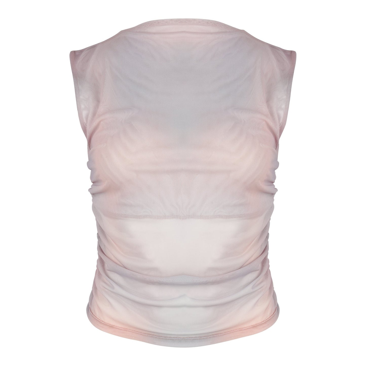Top à col ras du cou en polyester recyclé | imprimé "laguna aurora print"