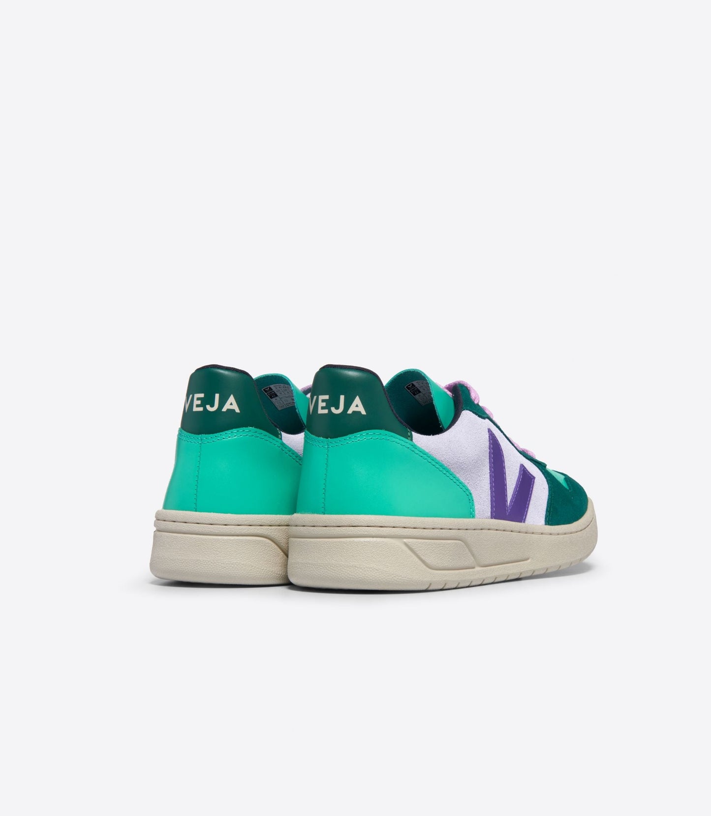 baskets v-10 suede multico swan purple pierre