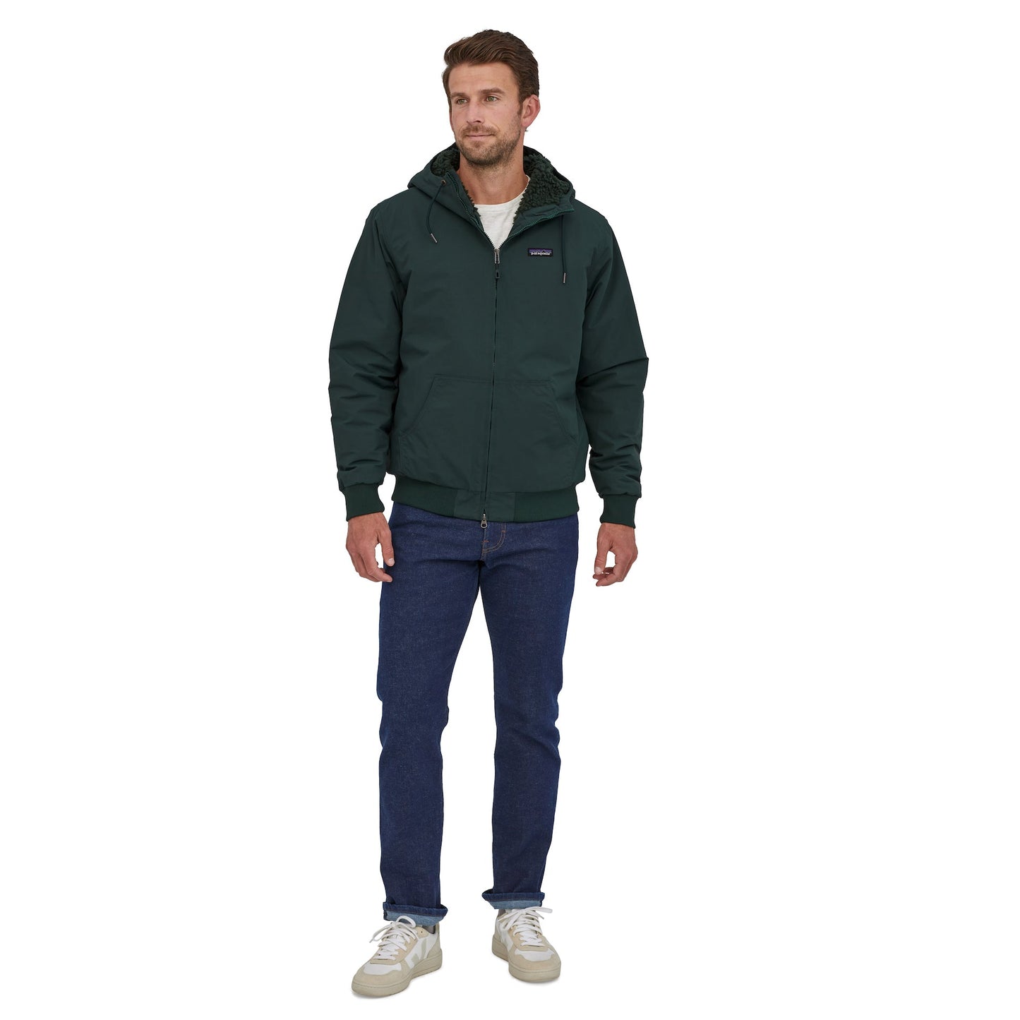 Manteau vert doublé polaire en recyclé - lined isthmus hoody northern green