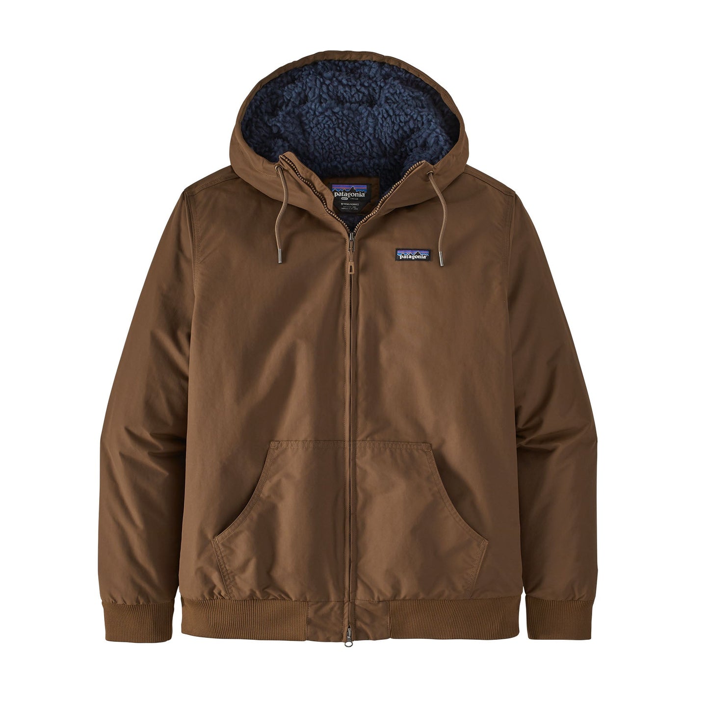 Manteau marron en recyclé - lined isthmus hoody owl brown