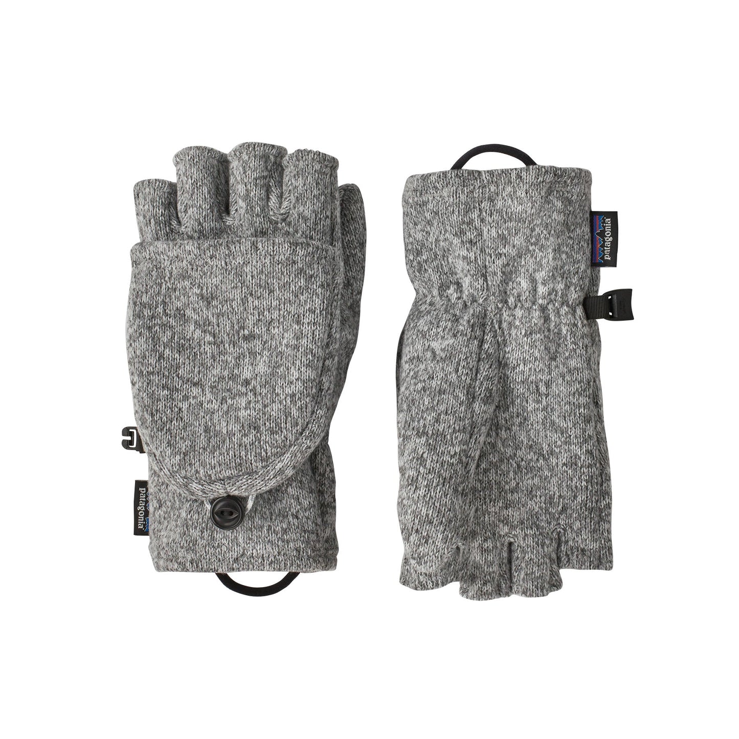 Gants 2 en 1 en matière recyclée | gris "better sweater gloves birch white"
