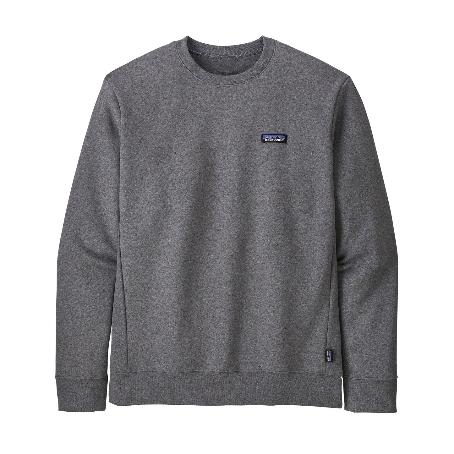 Sweat gris en coton bio et matière recyclée - p-6 label uprisal crew sweatshirt gravel heather