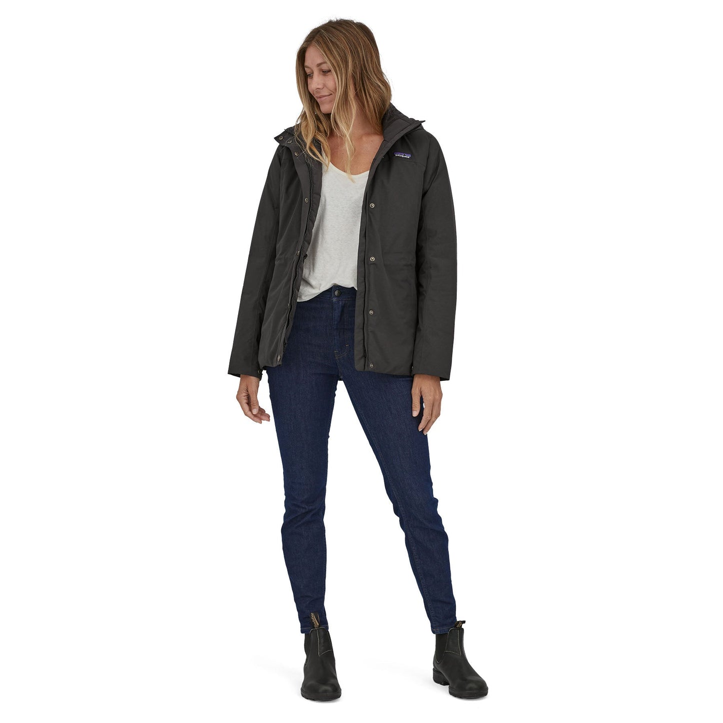 Parka imperméable marine en recyclé - off slope jkt new navy
