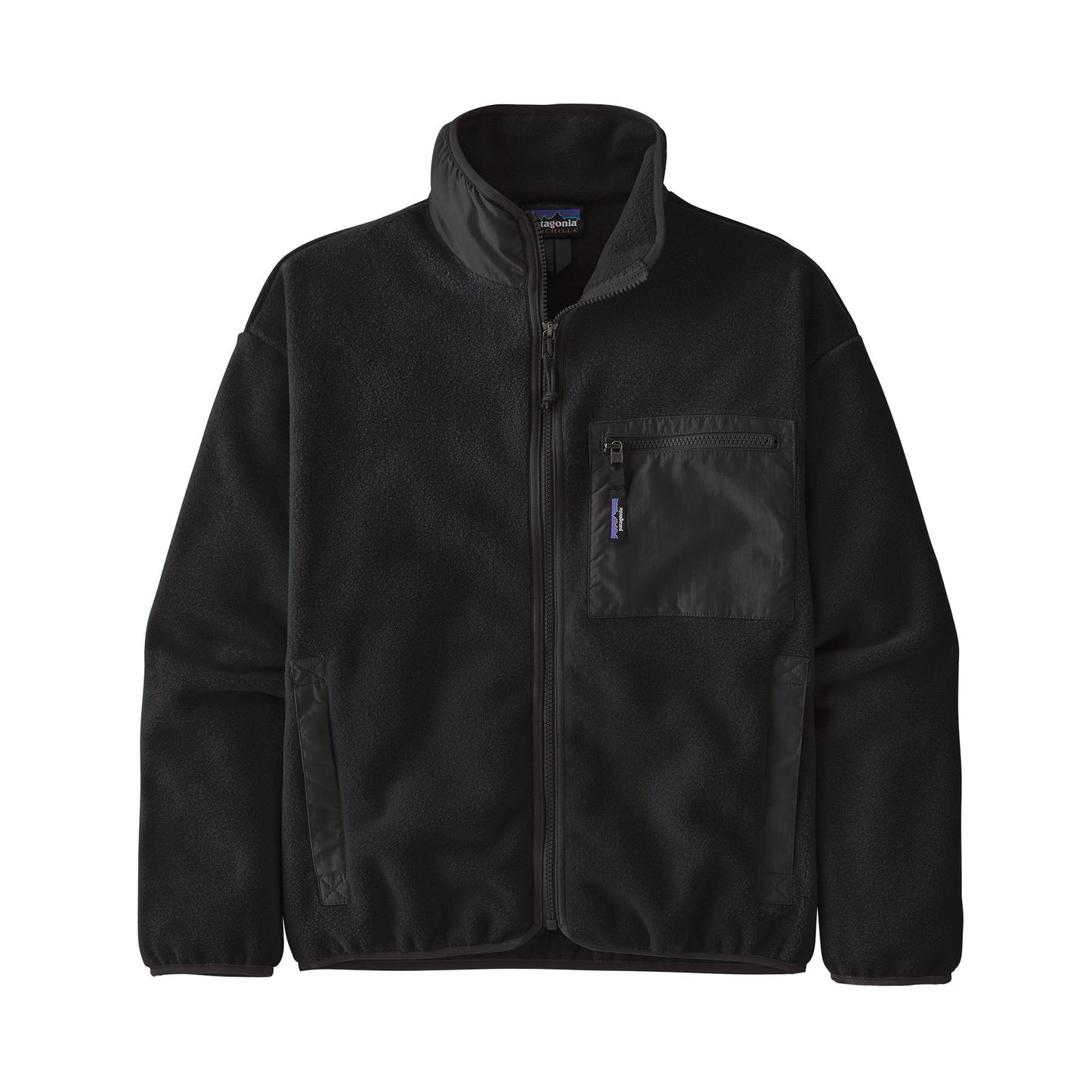Polaire zippée en matière recyclée | Noir "synch jkt black"