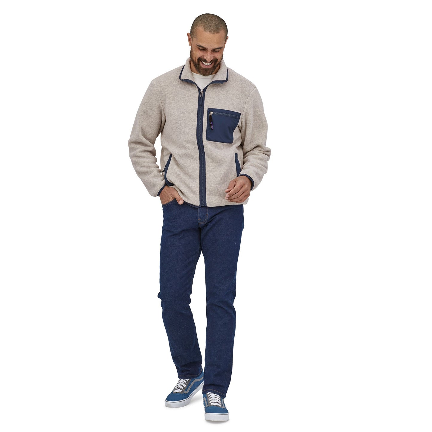 Veste polaire en matières recyclées | beige "m's synch jkt oatmeal heather"